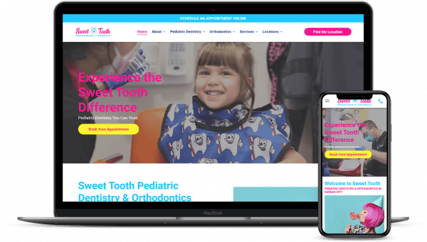 sweet tooth dental web design