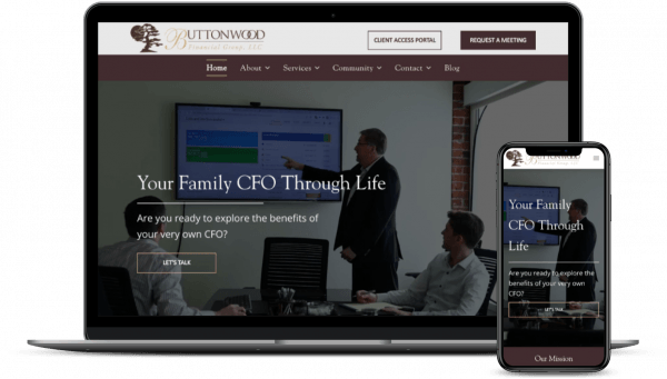 buttonwood financial group web design