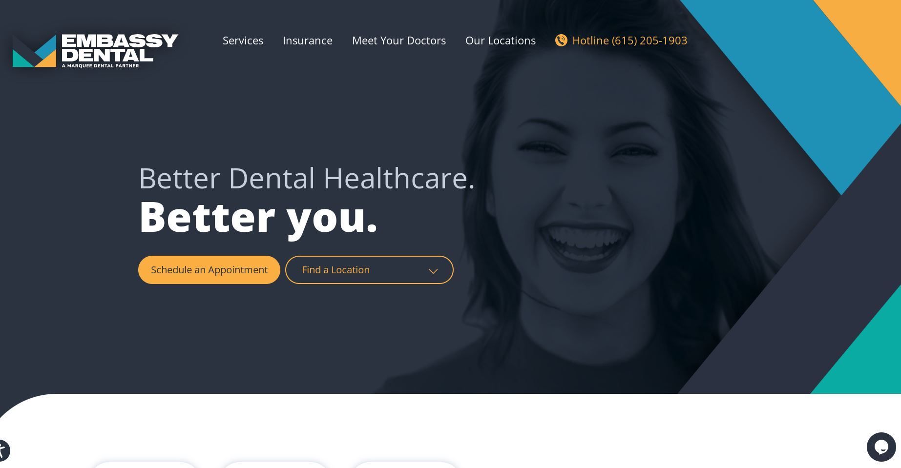 embassy dental website design
