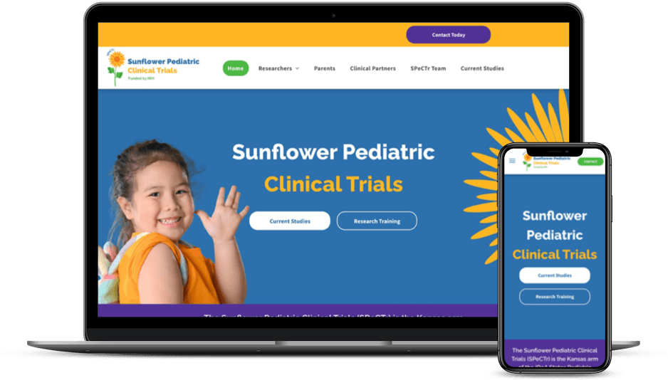 sunflower pediatric clinical trials website