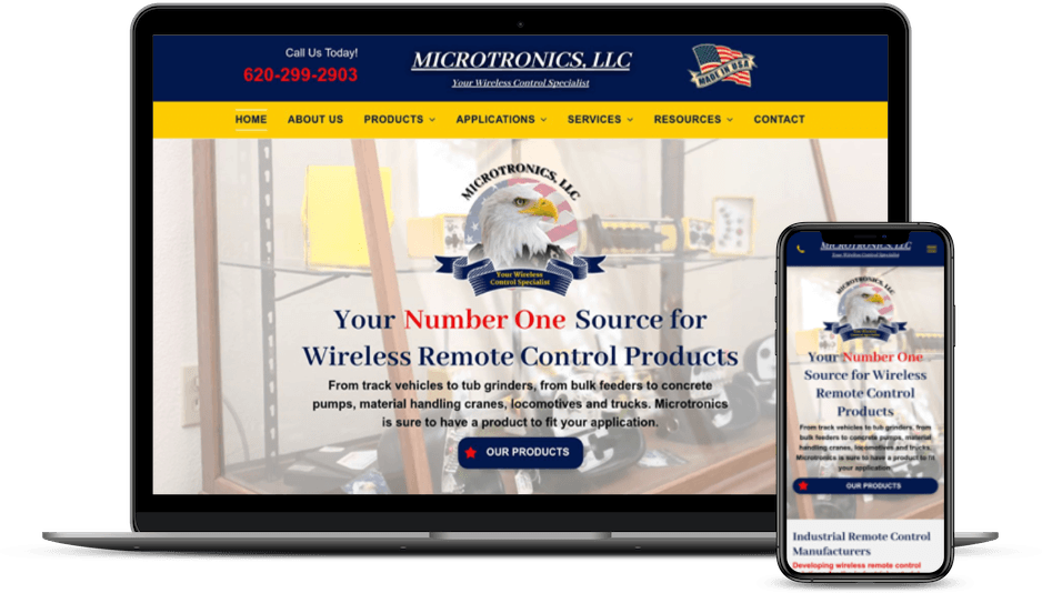microtronics controls web design