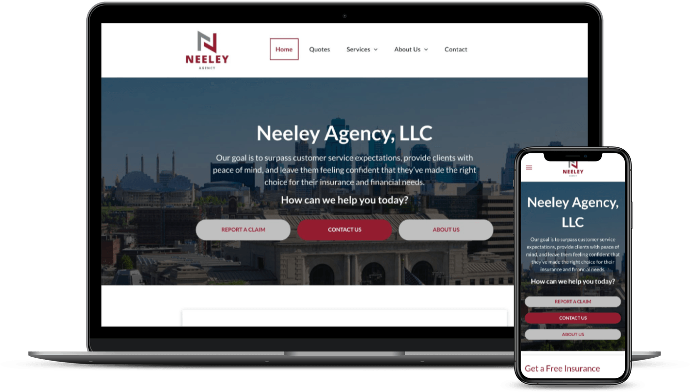 neeley insurance agency web design