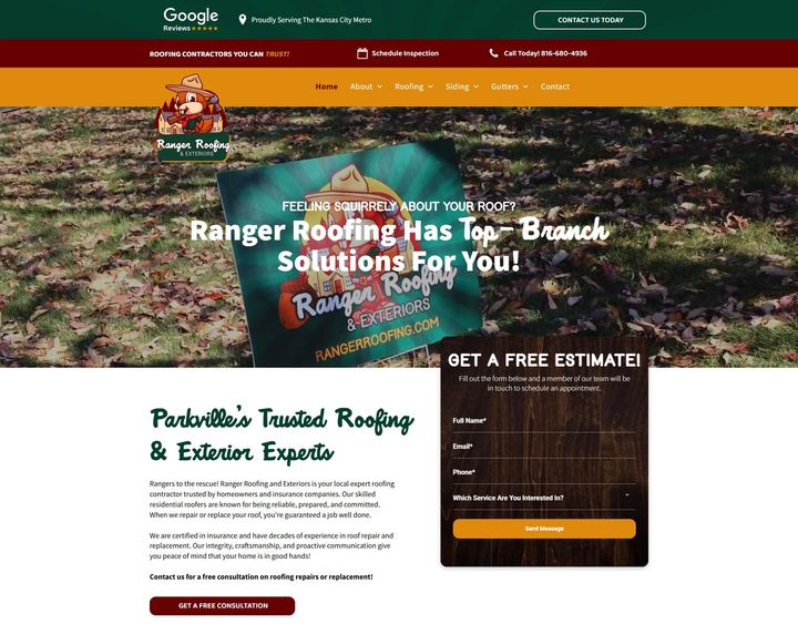 local guy pest control website design