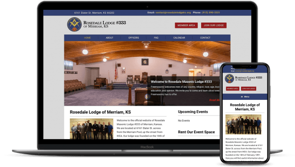 rosedale lodge web design