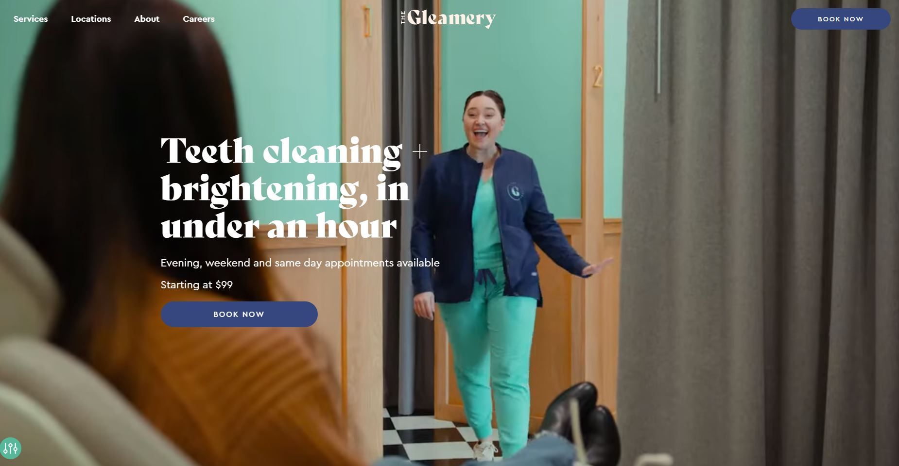 the gleamery website design