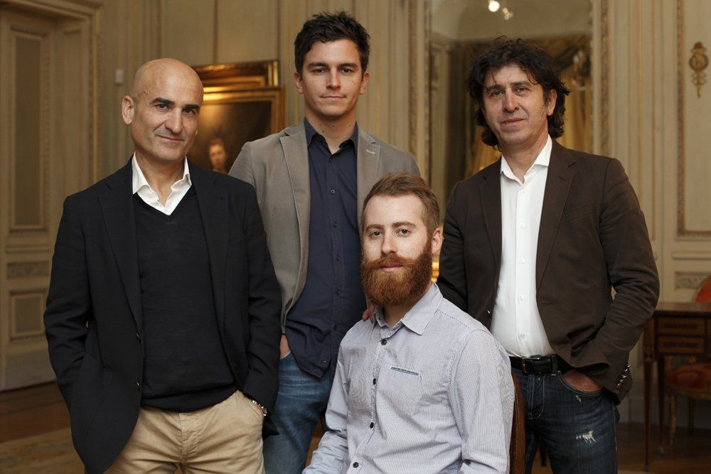 Antonio,  Claudio, Andrea e Luca Esposito della galleria Phidias Reggio Emilia