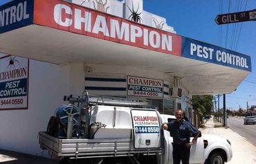 Front view of the Champion Pest Control