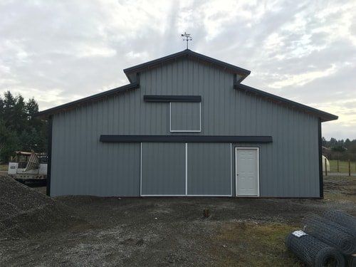 Monitor Style Barn with Sliding Doors — Metal Building in Chehalis, WA