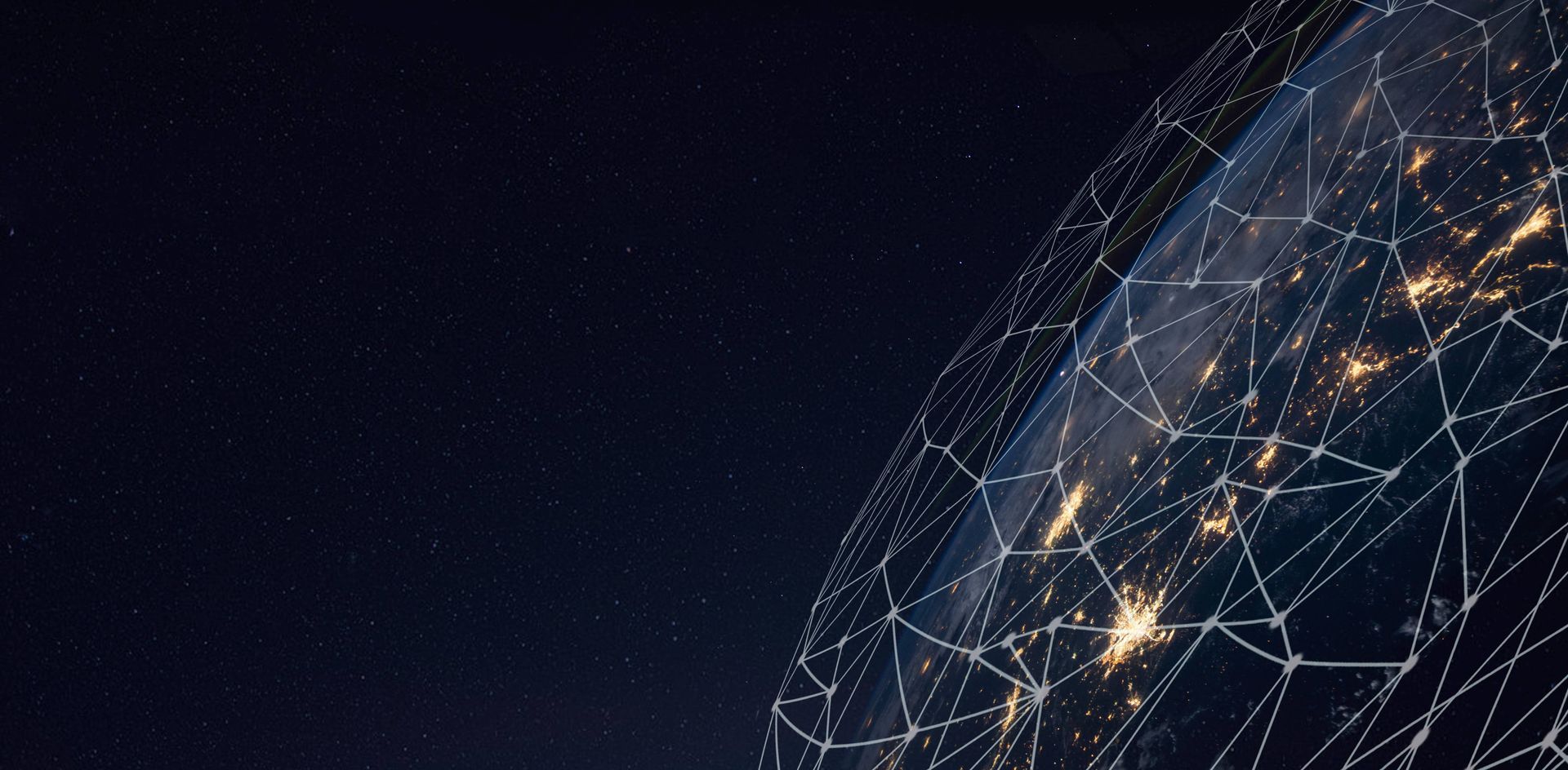 Concept art of a wireless network over the Earth near Cincinnati, Ohio
