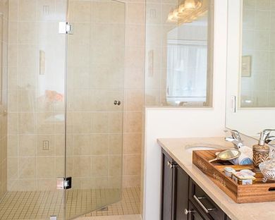 Frame-less glass shower - glass, mirror, windows in Evanston, IL