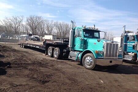 Truck Mover — Truck At Working Site in Waukesha, WI