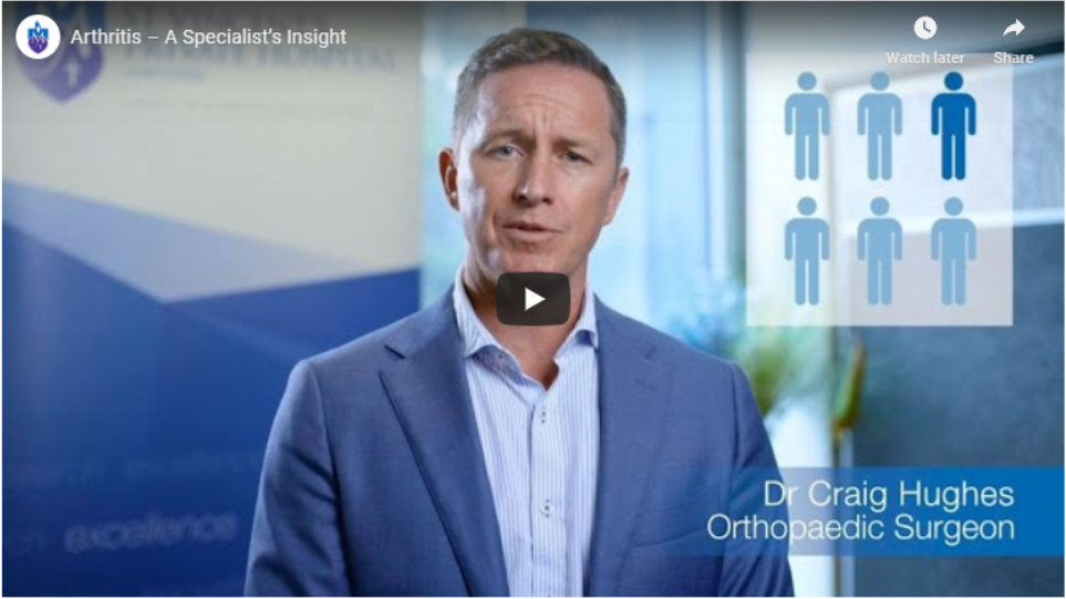 Dr Craig Hughes talks about Arthritis