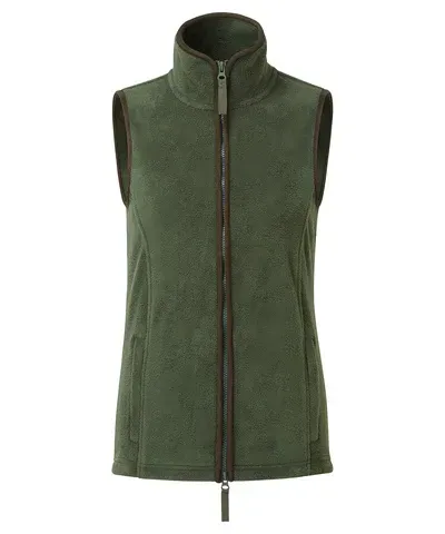 The Hidden Frame Women's Gilet Moss Green/ Brown