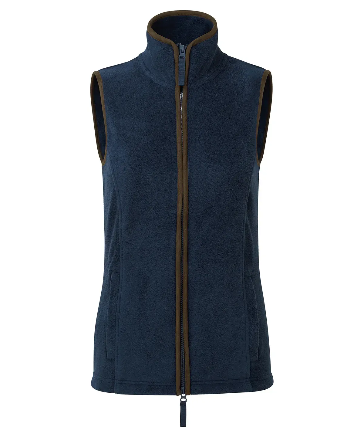 The Hidden Frame Women's Gilet Navy/ Brown