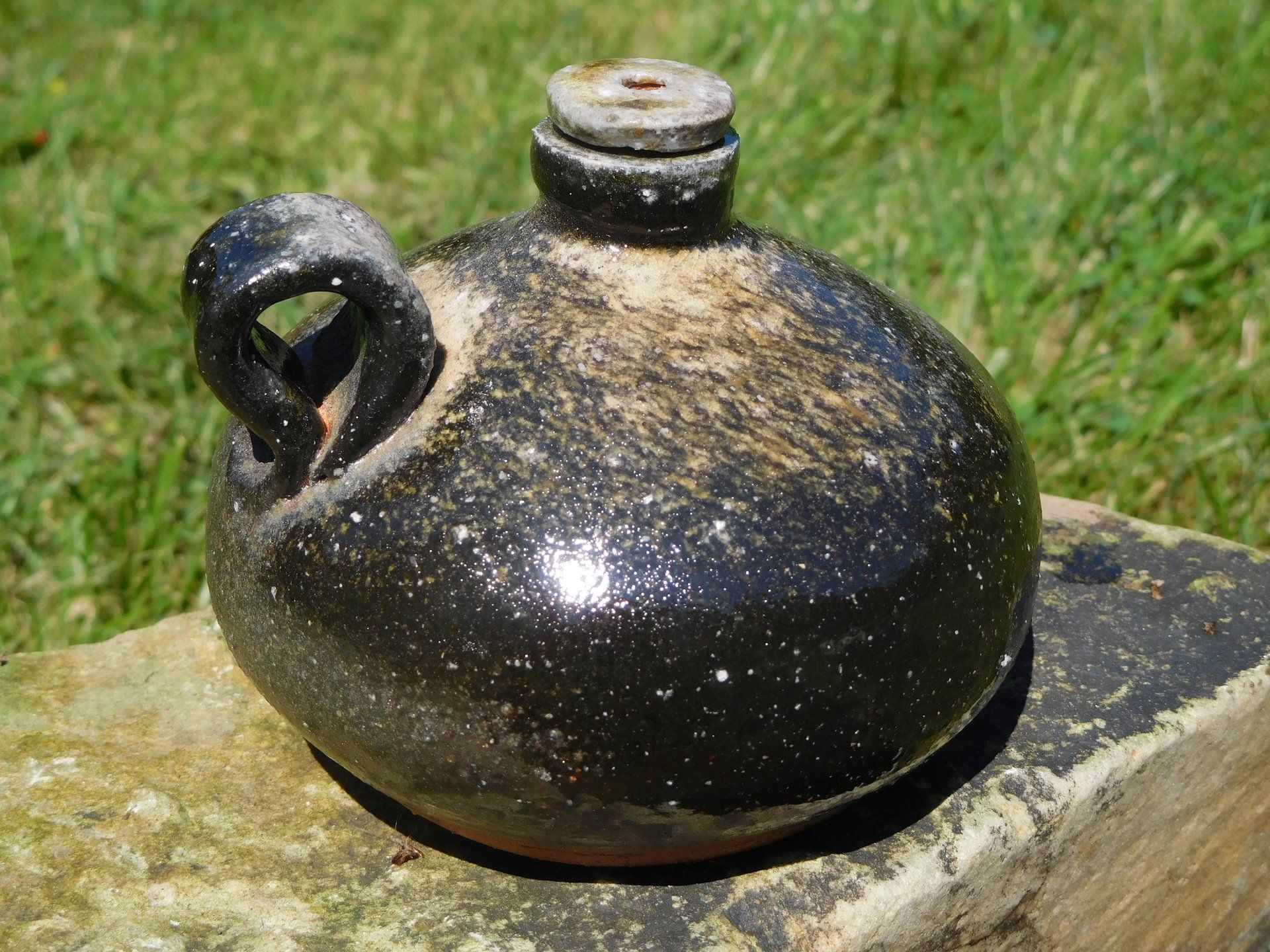 Ceramic Oil Lamp, Soda Ash body