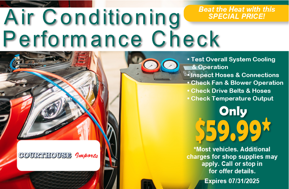 Air Conditioning Performance Check | Courthouse Imports