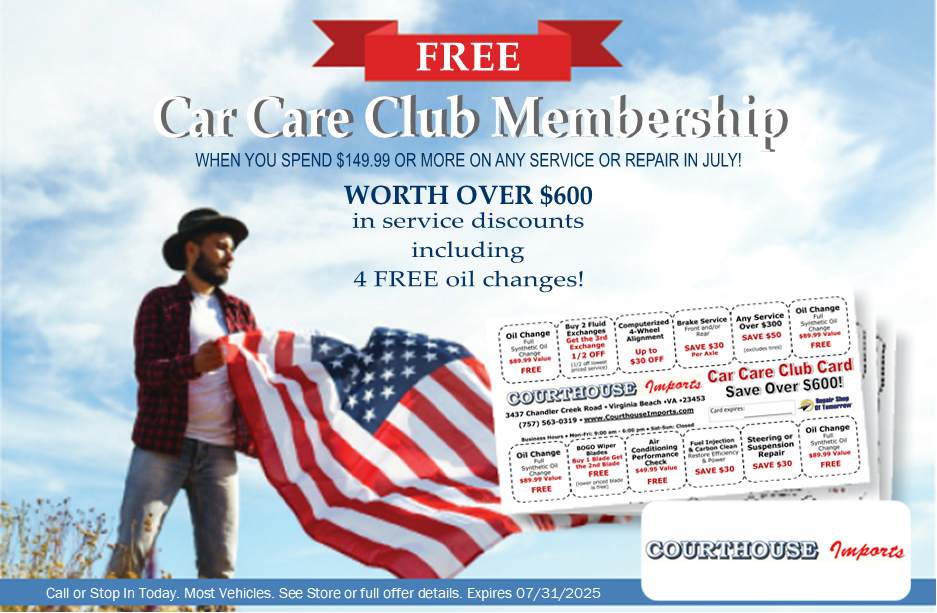 Free Car Care Club Membership | Courthouse Imports