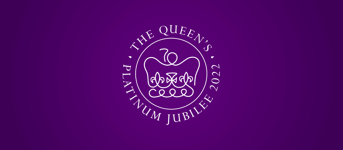 The Queen's Platinium Jubilee logo
