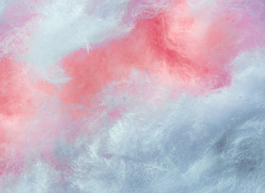 Natürlicher Zuckerwatte-Geschmack