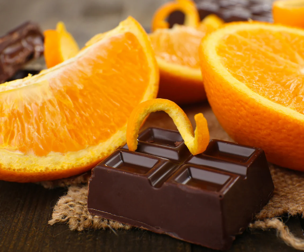 Natürlicher Schokoladen-Orangen-Geschmack