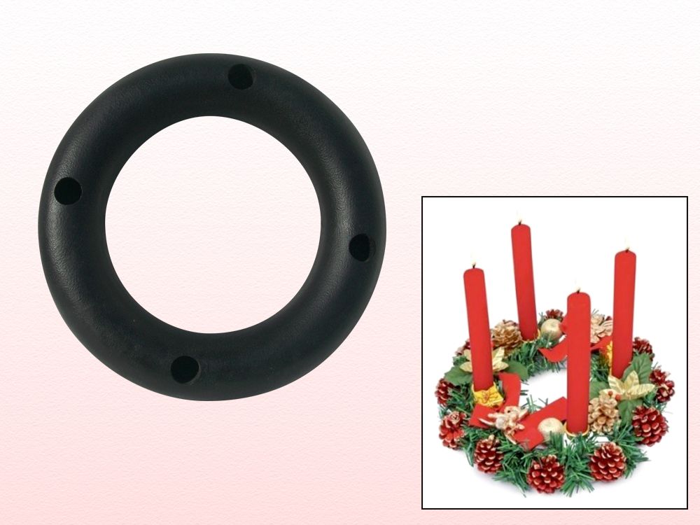 ART. GHIRLANDA CON PORTA CANDELE
