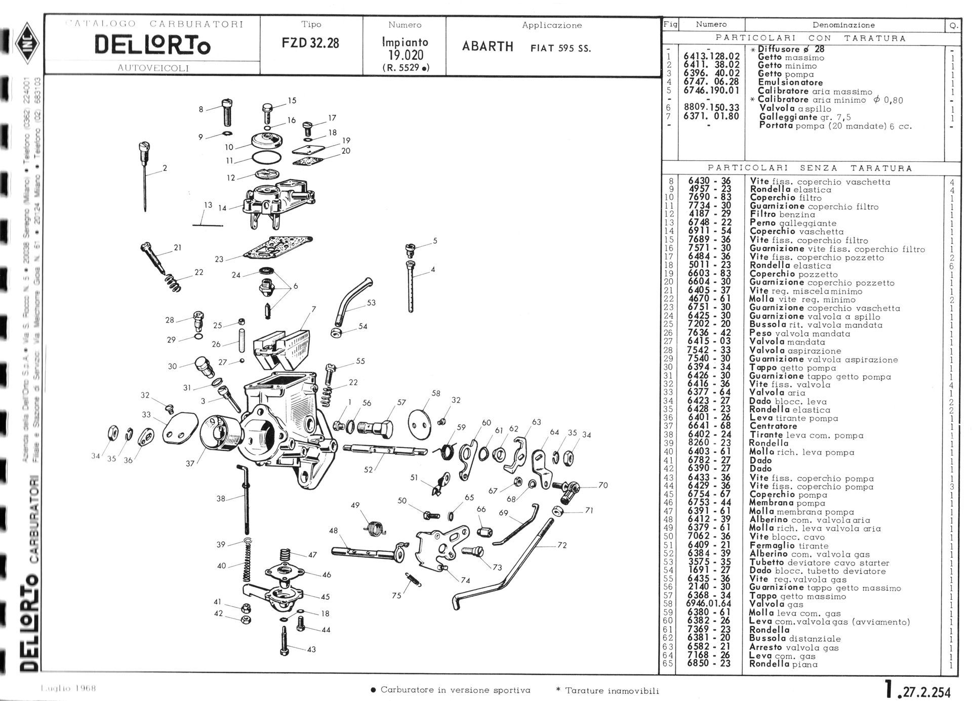 Fiat 595 Abarth - Dellorto FZD 32. 28 - Tuning by AG Classic Car Tuning