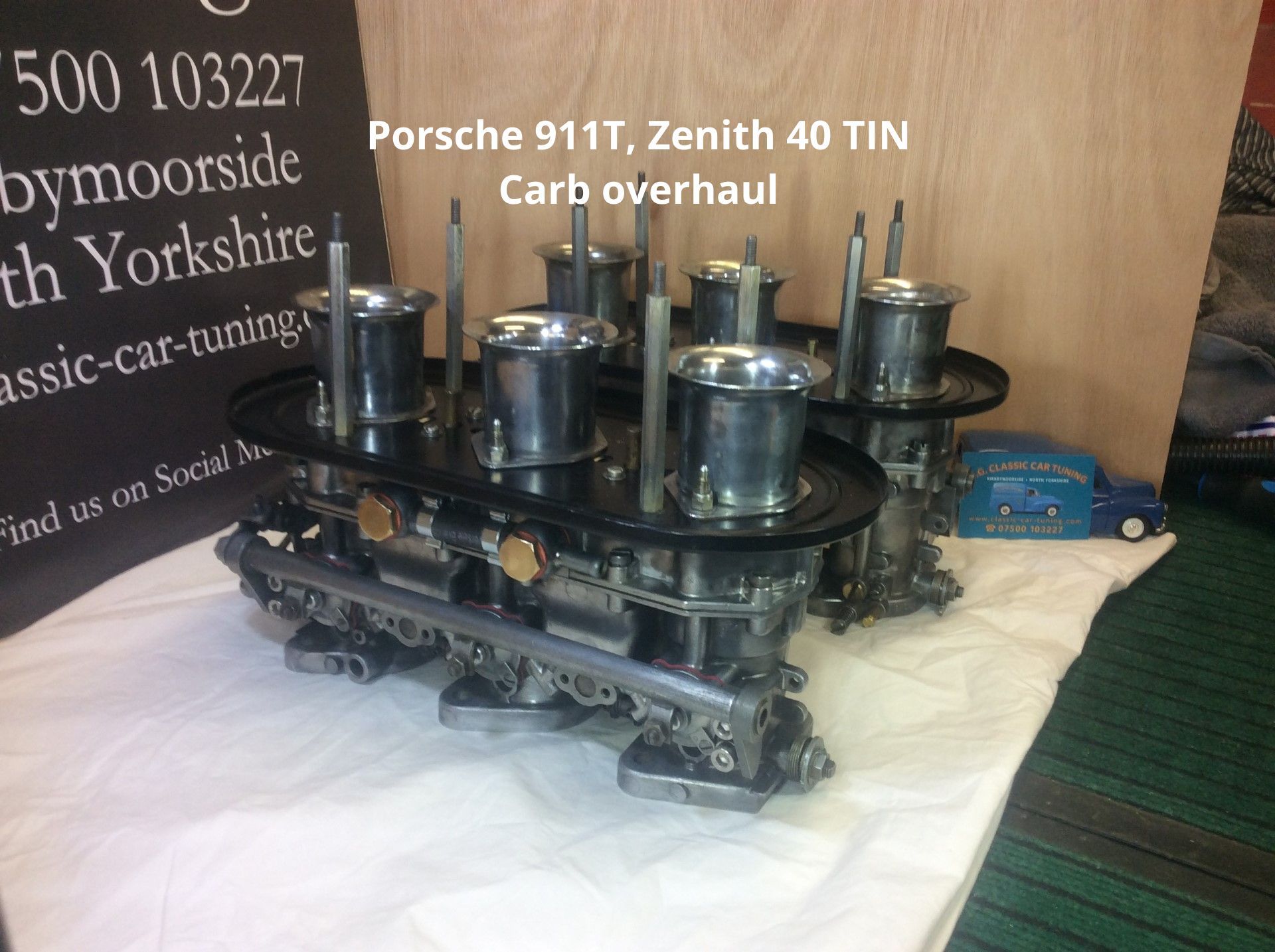 Porsche 911T Carburettors, Zenith 40 TIN overhauled by AG Classic Car Tuning