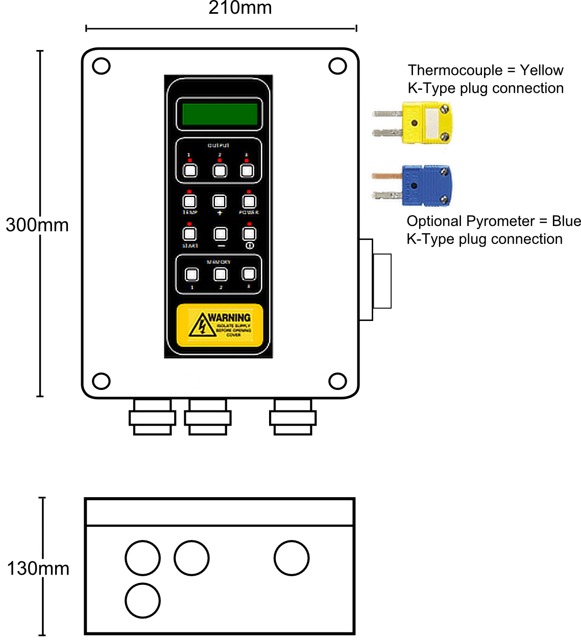 Victory Lighting VLPCB-IND1 Controller Dimensions