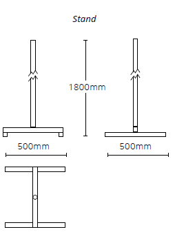 VLPX10 Stand Size Guide