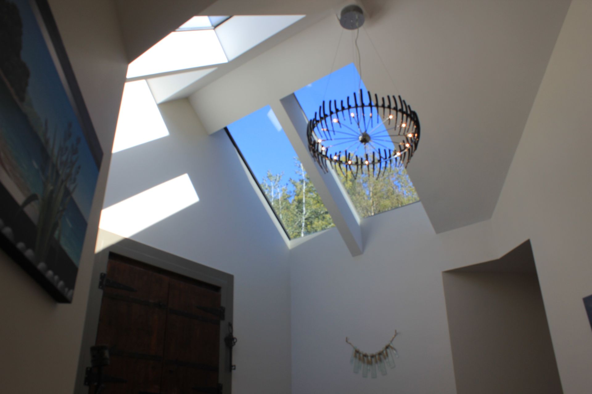 View of a skylight in the house