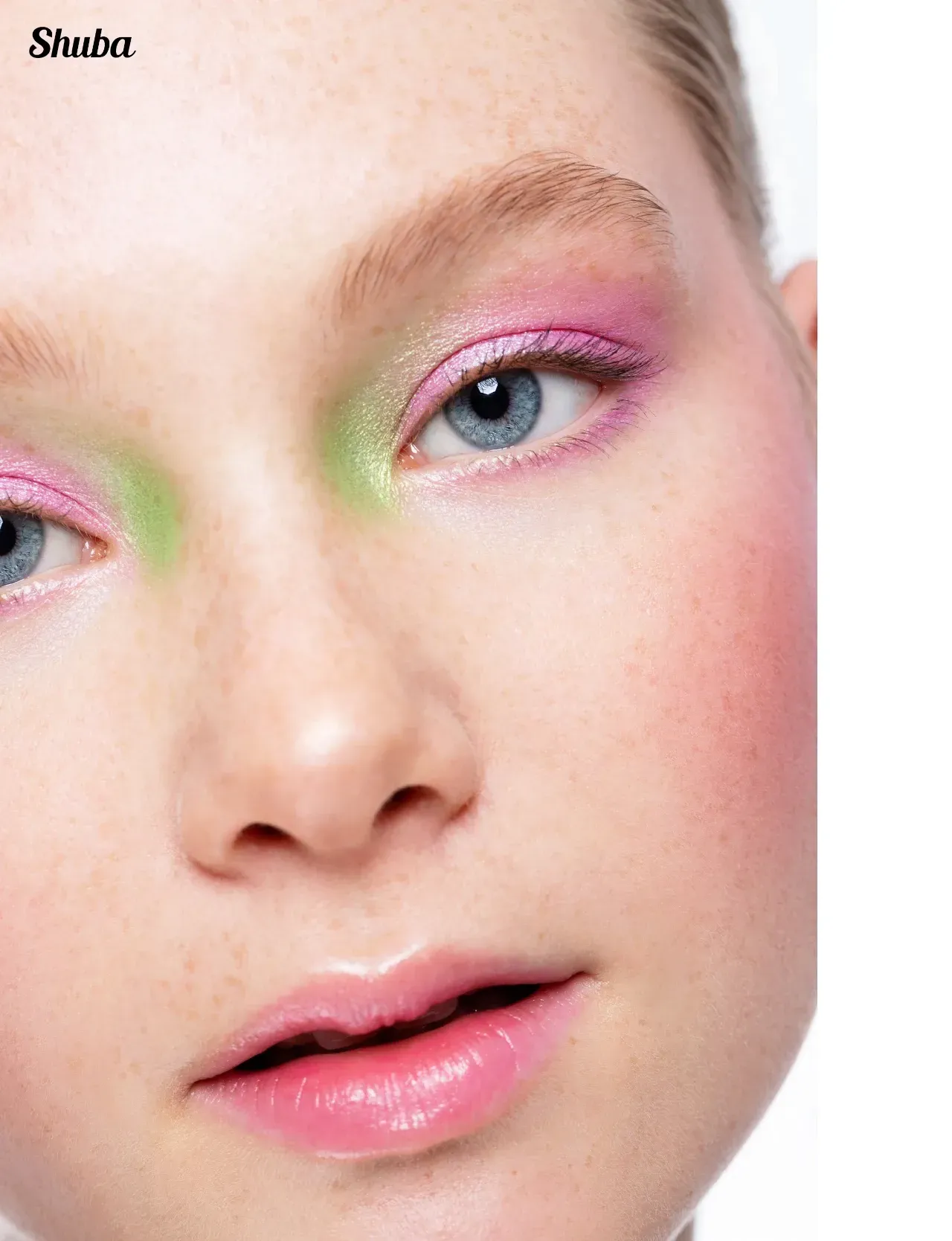 gruen und rosa lidschatten fruehlings makeup fΓΌr shuba magazine