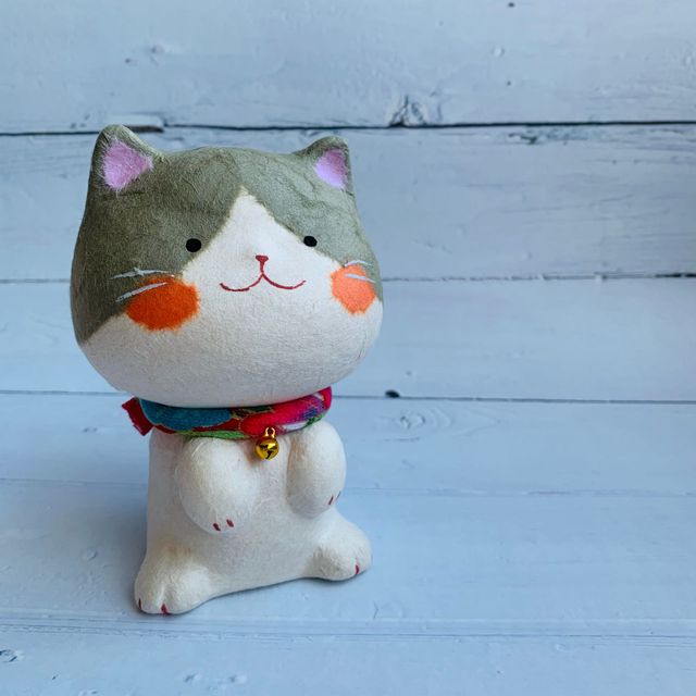 Happy Taroko Cat (Small) Washi Gray Cat [Pre-order]