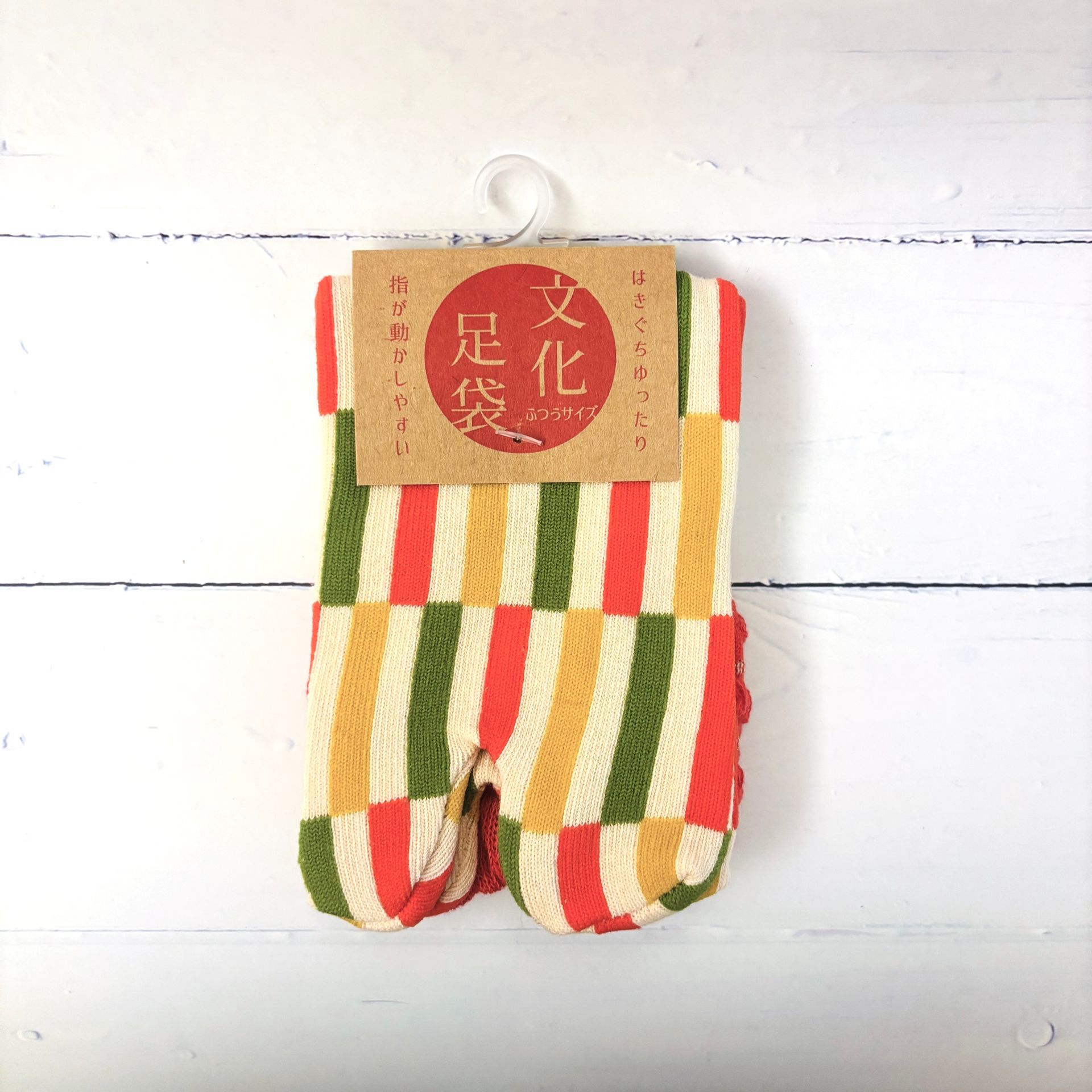 足袋襪/兩趾襪(市松縞) 日本文化足袋 澎澎款短襪