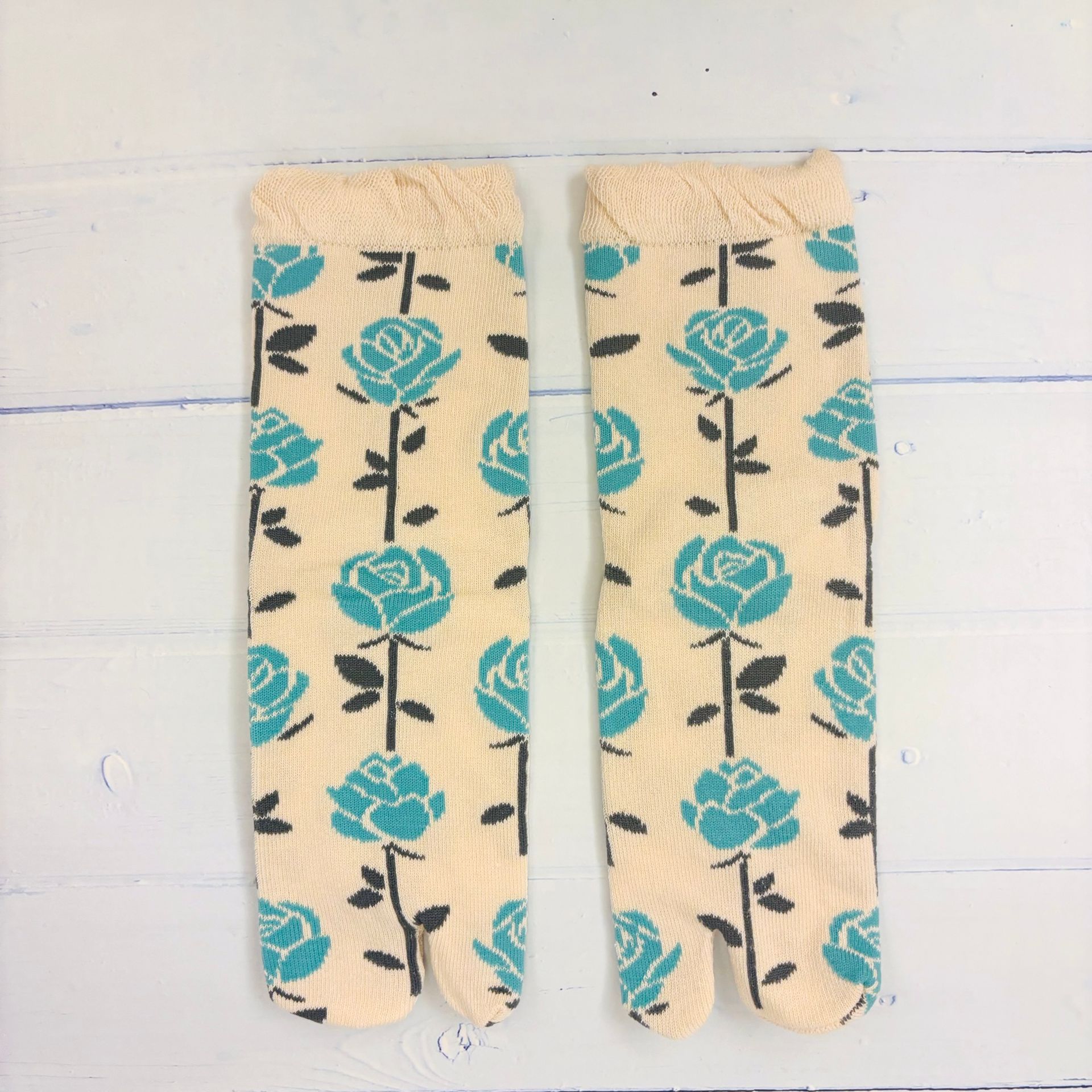 足袋襪/兩趾襪(藍玫瑰)日本文化足袋 短襪