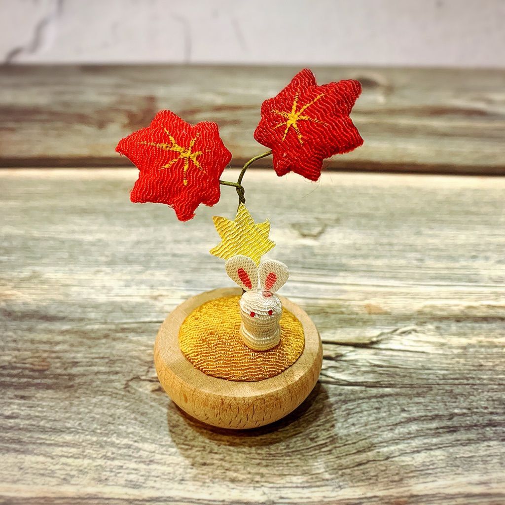 療癒系搖搖-楓葉-兔子