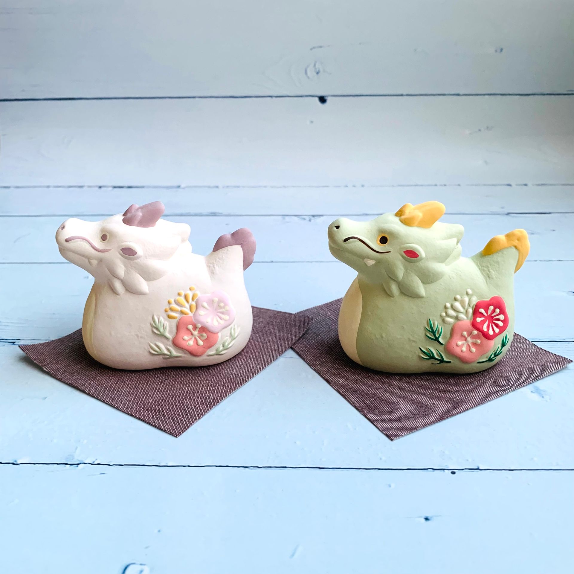 [龍]幸福優雅龍-白色-龍之吉祥物-財富,智慧,事業成功,順利平安