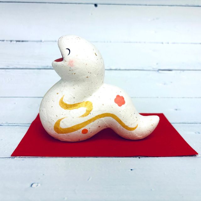 [Snake] Lucky Snake - Joyful Laughter and Good Fortune - Washi Paper - Year of the Snake Mascot - Rebirth, Good Luck, and Wealth Attraction