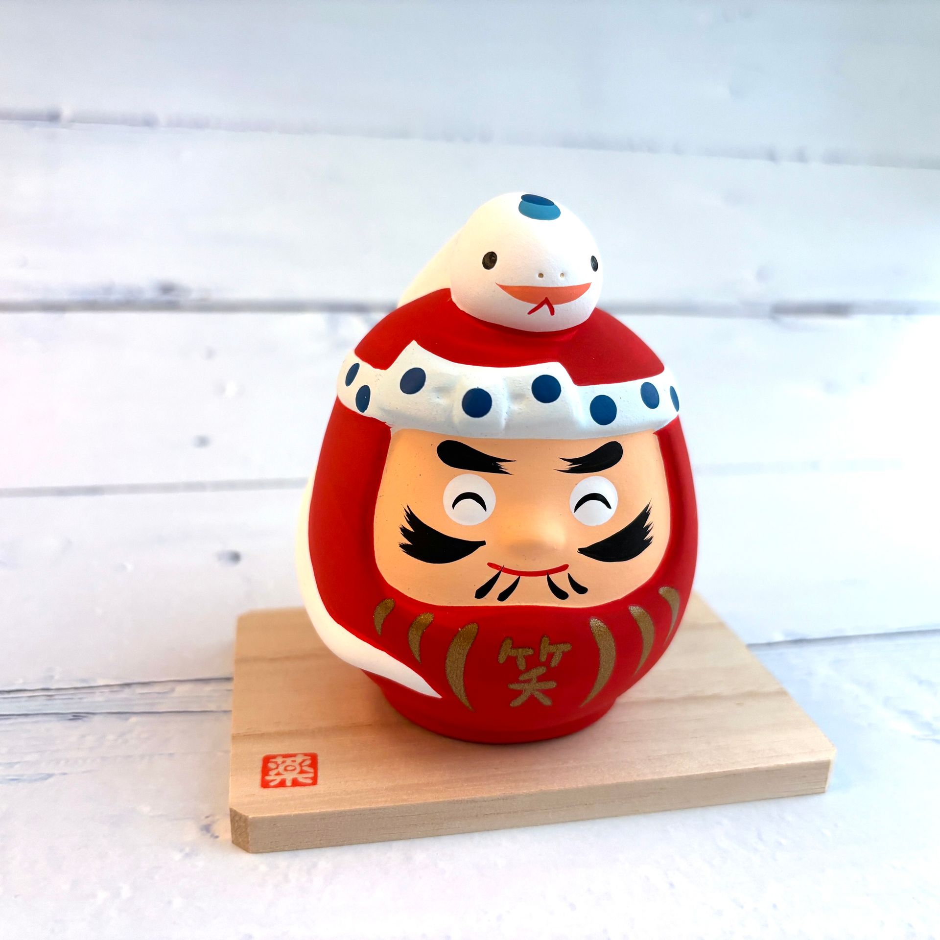 [蛇] 錦彩招福蛇-笑門來福-蛇年吉祥物-重生,開運,招財