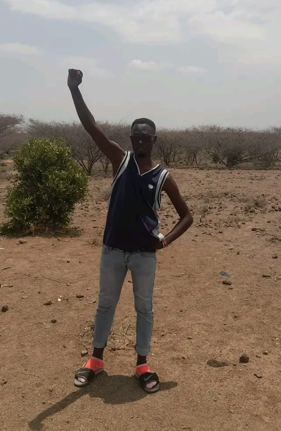 Trinidad (pictured) was burnt alive in Kenya's Kakuma Refugee camp, 15th March 2021 and later died on the 14th March 2021 from his injuries.