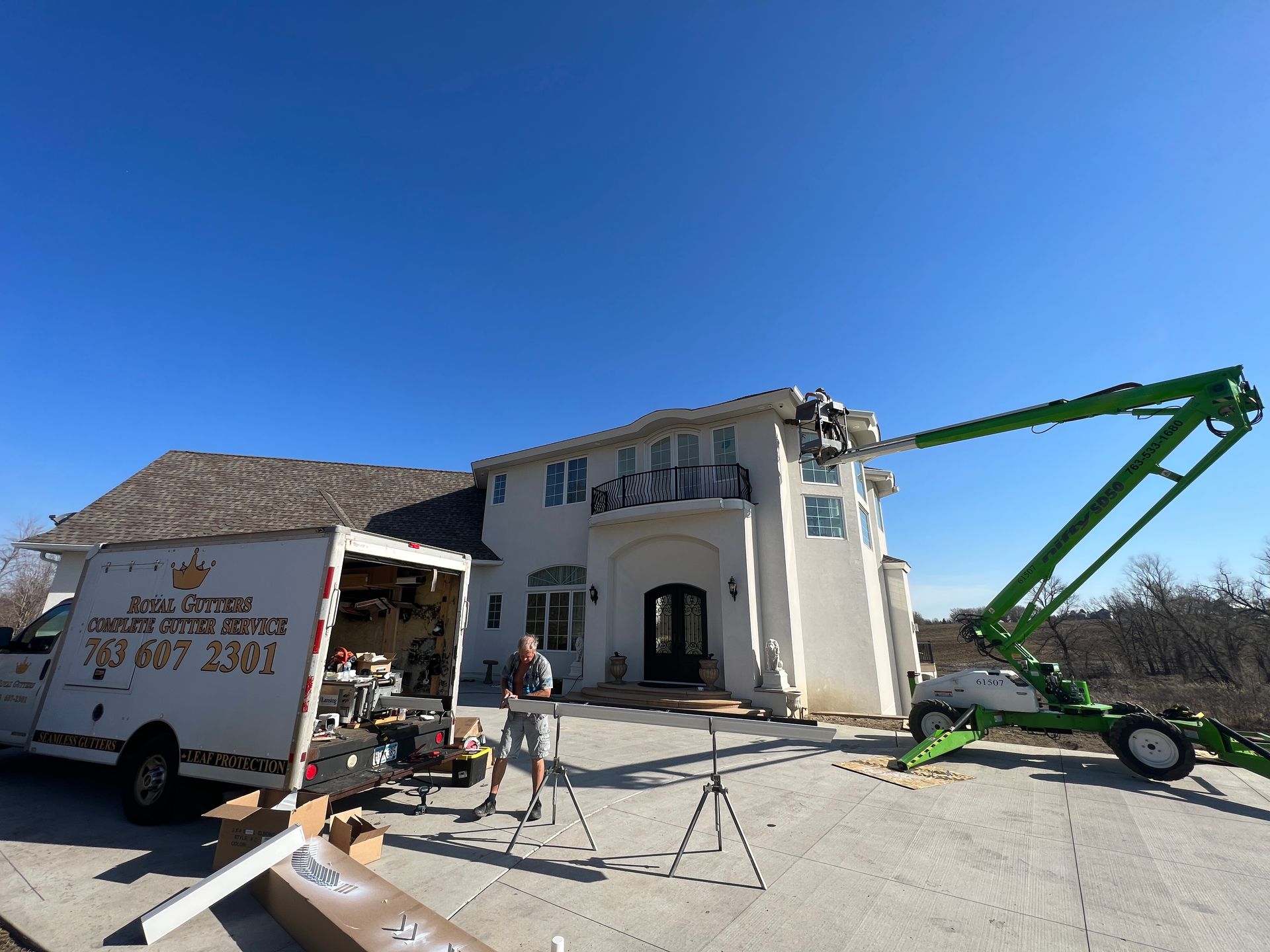 gutter installation in Andover