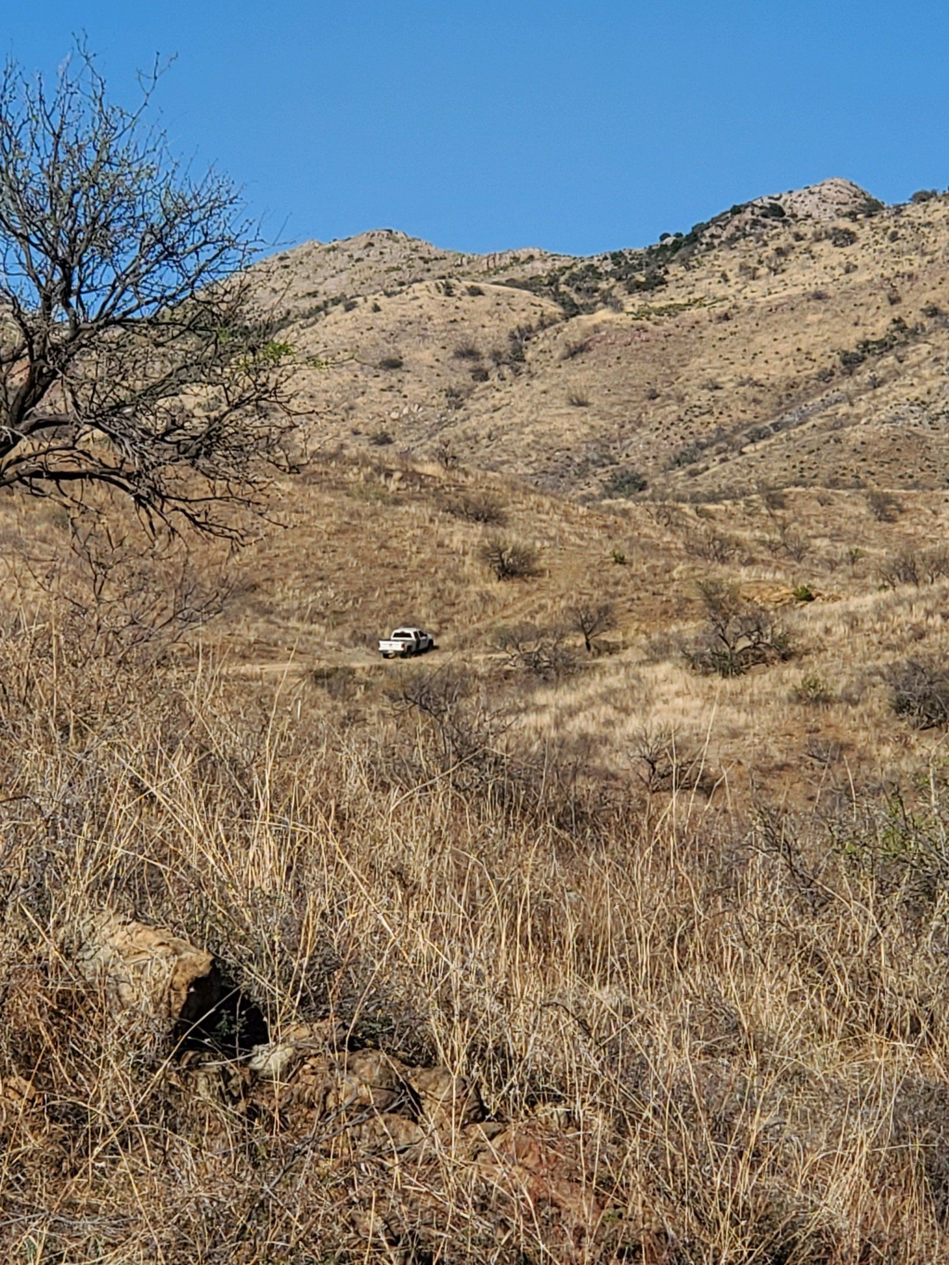 UTV on the brown mountains