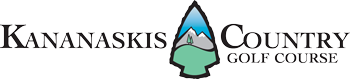 A logo for a golf course called kanaskis country golf course