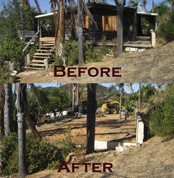 Before and After Demolition Services — Vista, CA — J. B. Hauling