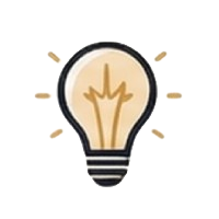 A glowing light bulb icon on a white background, representing an idea or innovation.