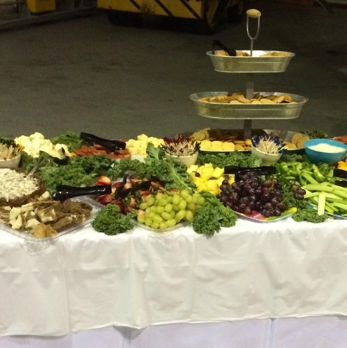 A table with a variety of fruits and vegetables on it