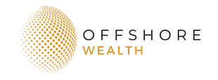 The logo for offshore wealth is a globe with dots on it.