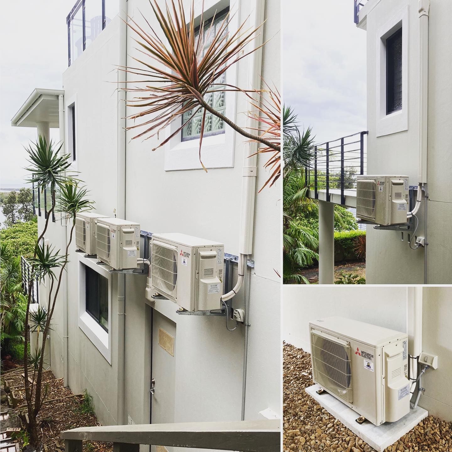 A Man in a Yellow Shirt is Walking Through a Room With Red Walls — Frigid-Air PTY Ltd. in South Lismore, NSW