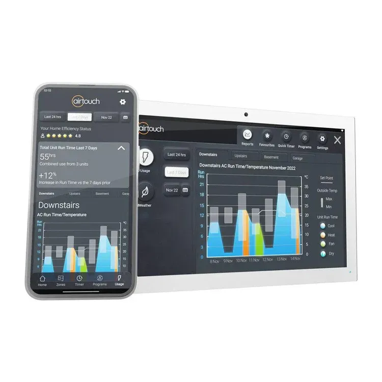 A Balcony Overlooking A Row Of Buildings With The Sun Shining Through The Clouds — Frigid-Air PTY Ltd In South Lismore, NSW