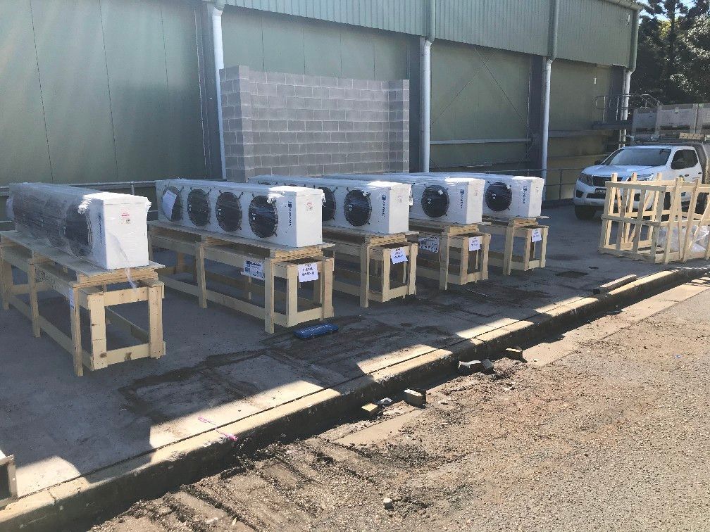 A Set Of Commercial Fridges Sitting On Blocks | Frigid-Air  