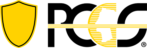 A logo for a company called pcc with a yellow shield